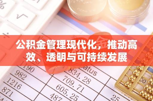 乌丘公积金管理现代化，推动高效、透明与可持续发展
